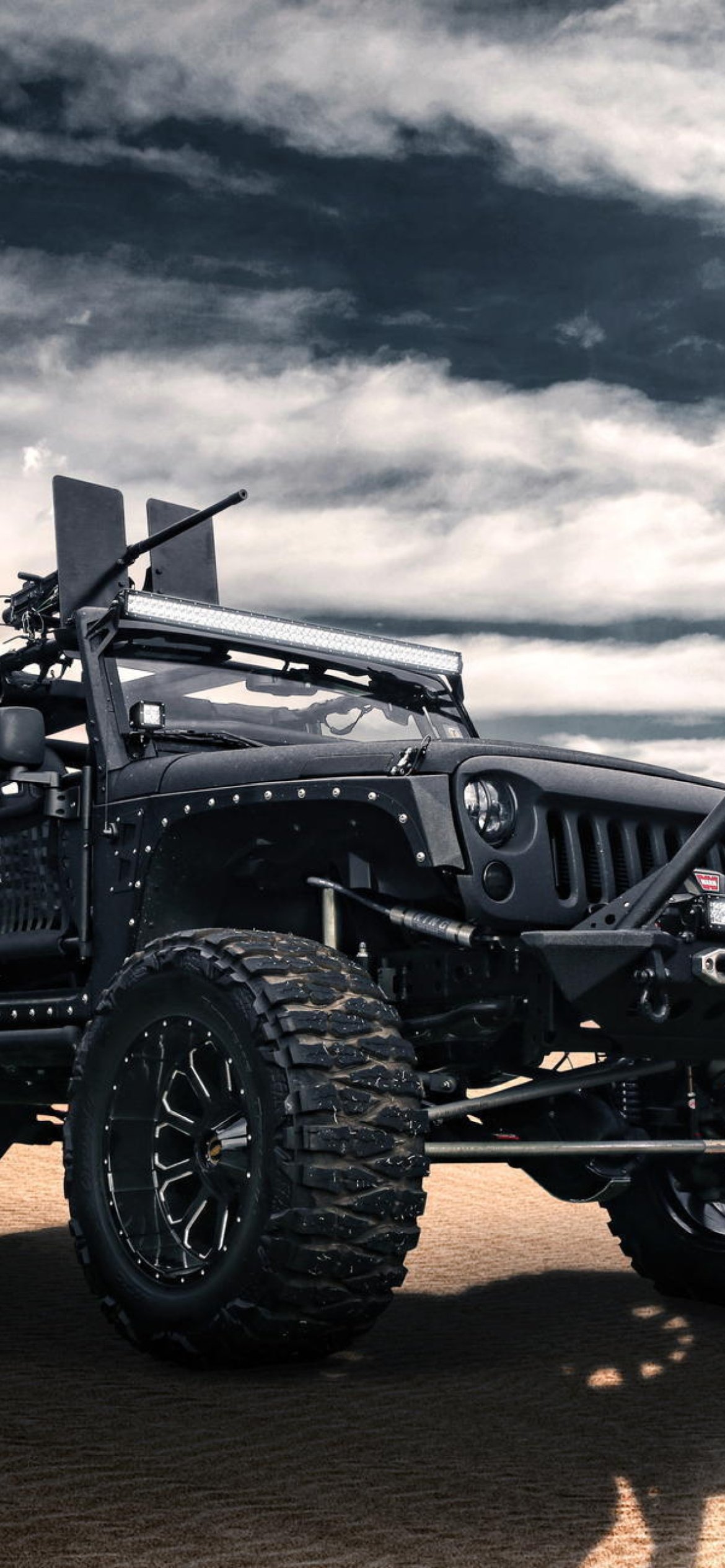 Jeep Wrangler for Army wallpaper 1170x2532