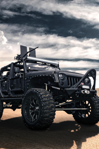 Jeep Wrangler for Army wallpaper 320x480
