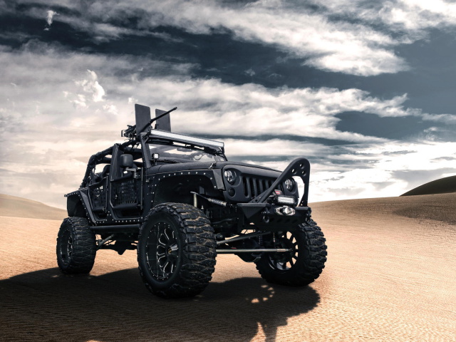 Jeep Wrangler for Army wallpaper 640x480
