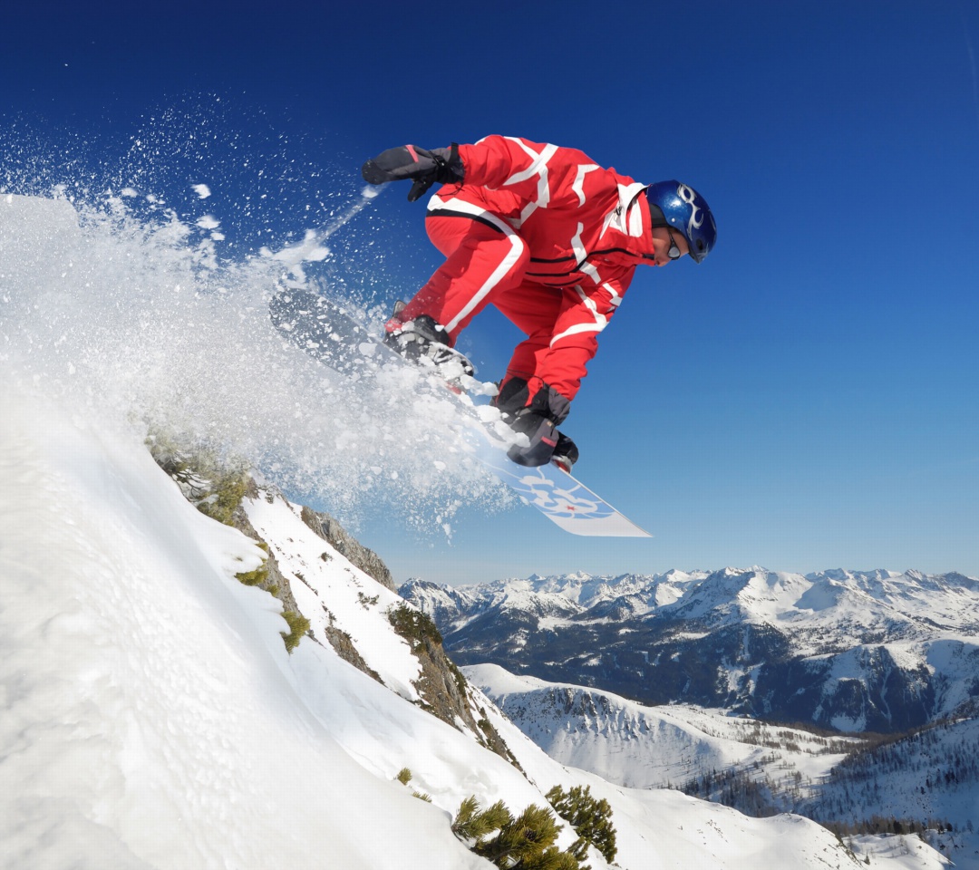 Fondo de pantalla Snowboard in Whistler - Blackcomb 1 1080x960