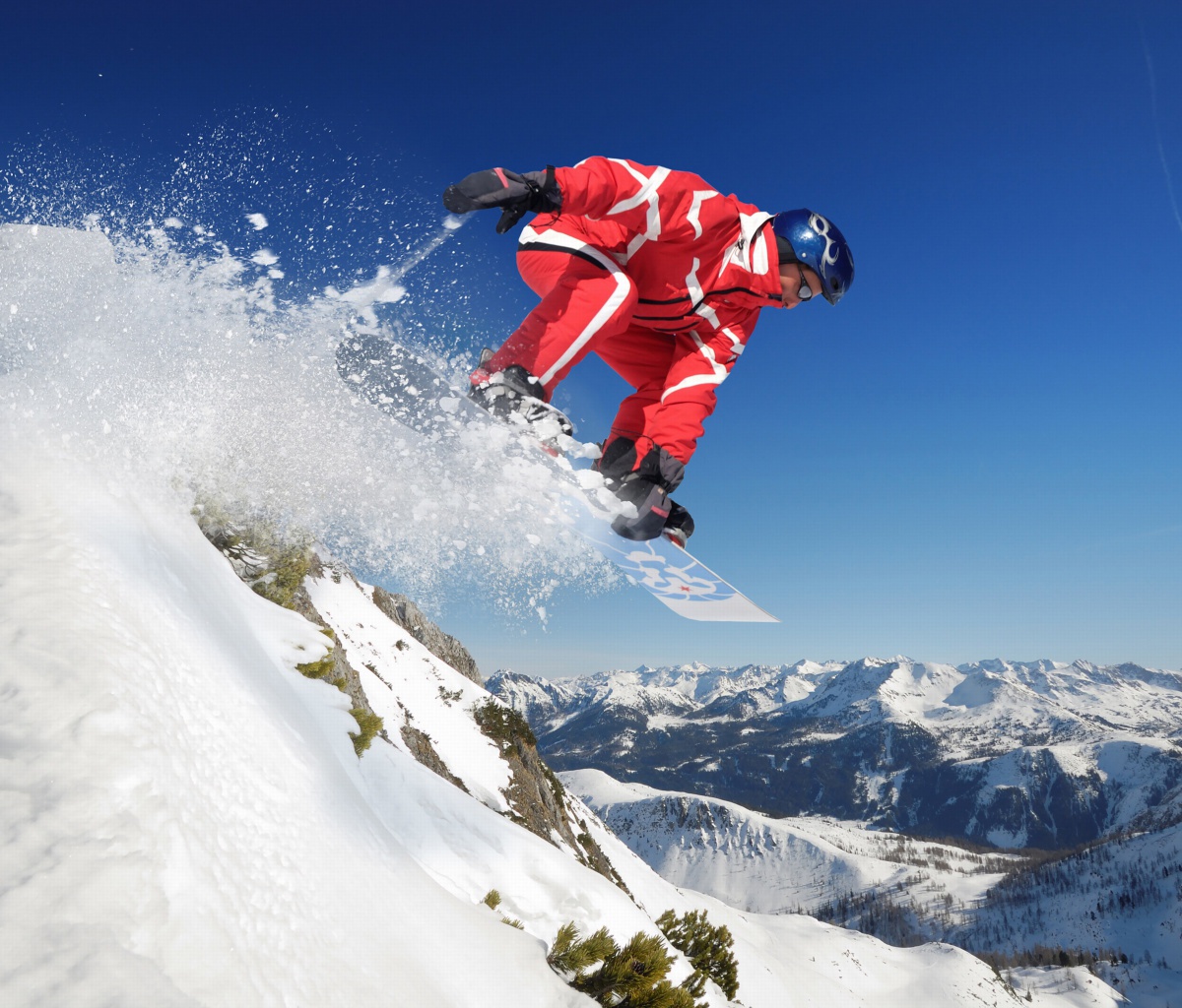 Fondo de pantalla Snowboard in Whistler - Blackcomb 1 1200x1024