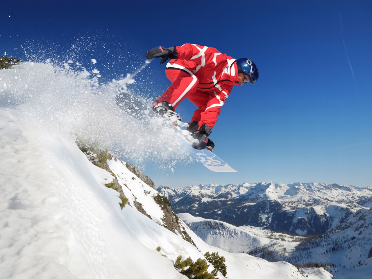 Fondo de pantalla Snowboard in Whistler - Blackcomb 1 1280x960