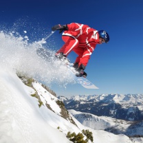 Обои Snowboard in Whistler - Blackcomb 1 208x208