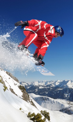 Fondo de pantalla Snowboard in Whistler - Blackcomb 1 240x400