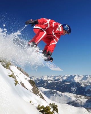 Kostenloses Snowboard in Whistler - Blackcomb 1 Wallpaper für Nokia Asha 311