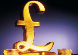 Gold Golden Pound Picture for Android, iPhone and iPad