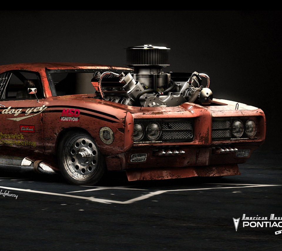 Das Pontiac GTO Monster Wallpaper 960x854