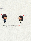 Love Is Happy Just To See You Smile screenshot #1 132x176