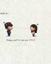 Love Is Happy Just To See You Smile wallpaper 176x220