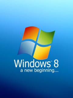 Обои A New Beginning Windows 8 240x320