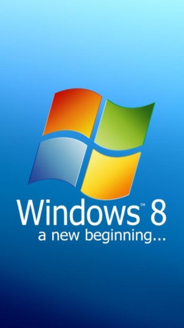 Обои A New Beginning Windows 8 360x640