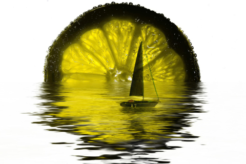 Fondo de pantalla Lime Boat 480x320