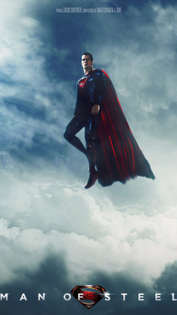 Das Superman, Man of Steel Wallpaper 360x640