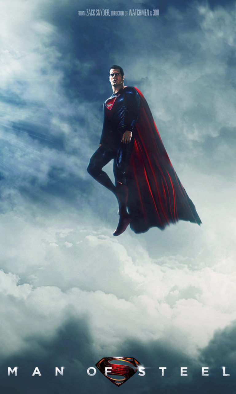 Das Superman, Man of Steel Wallpaper 768x1280