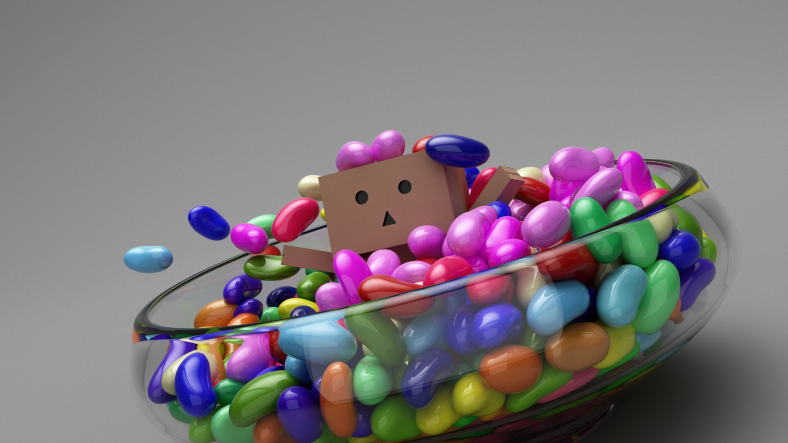 Fondo de pantalla Danbo Likes Candy 1600x900