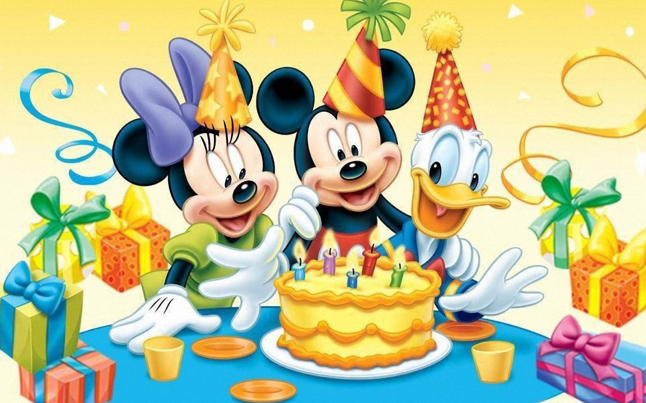 Screenshot №1 pro téma Mickey Mouse Birthday 1280x800