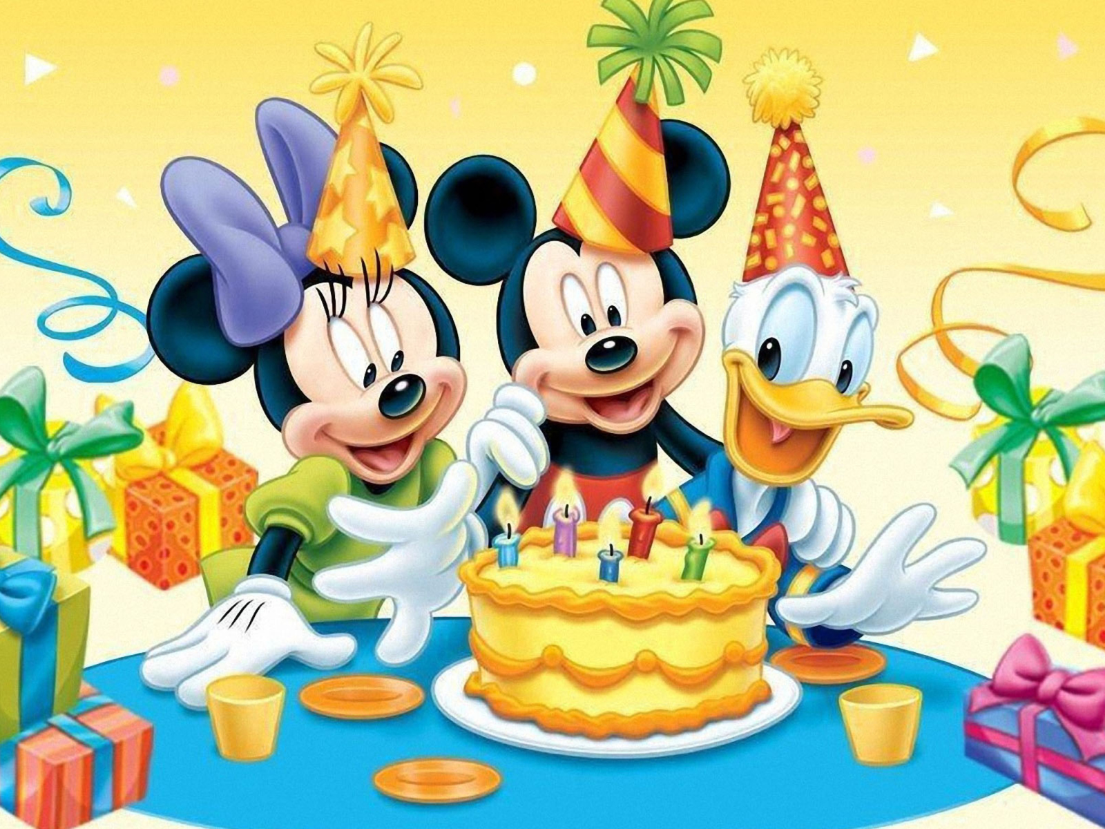 Mickey Mouse Birthday wallpaper 1600x1200