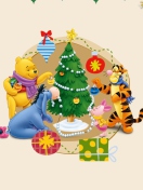 Das Winnie The Pooh Christmas Wallpaper 132x176