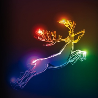 Lighted Christmas Deer - Obrázkek zdarma pro iPad