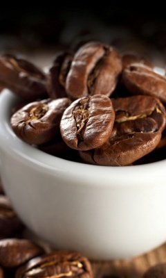 Обои Arabica Coffee Beans 240x400