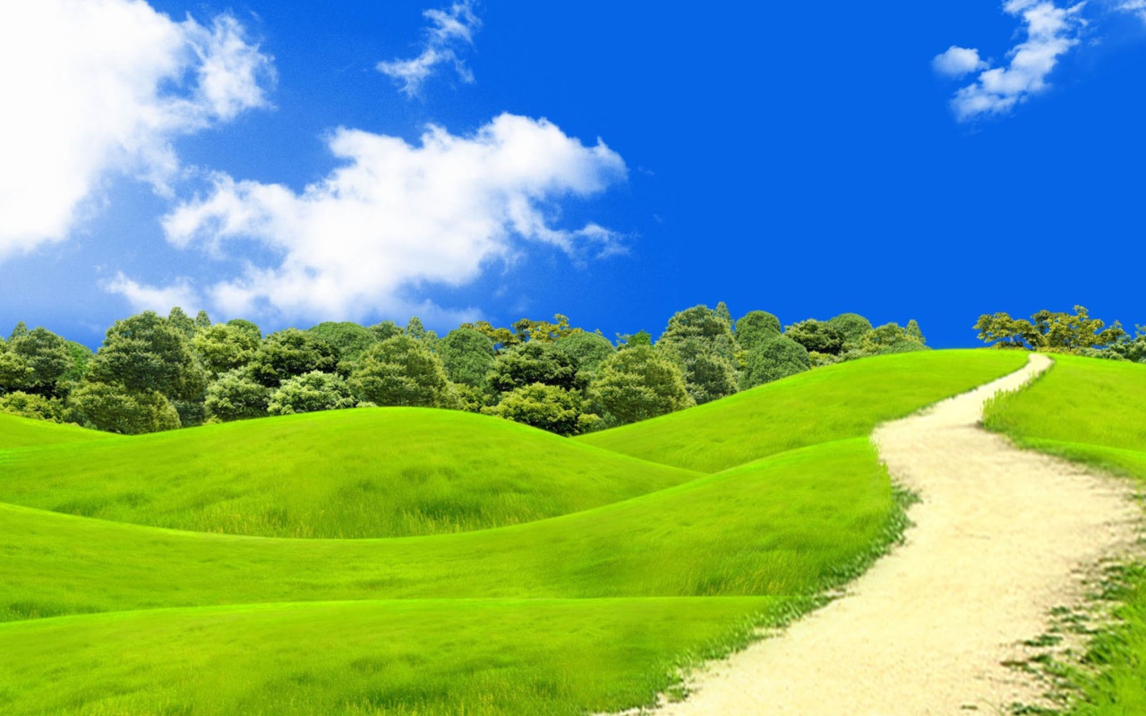 Green Hills In South America wallpaper 1280x800