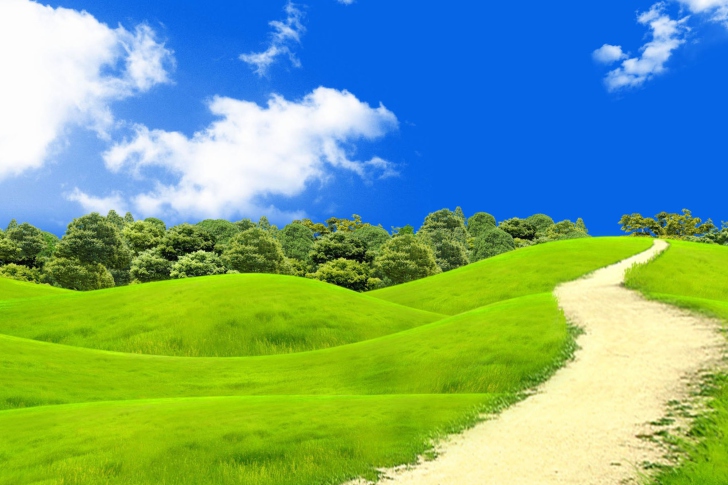 Green Hills In South America wallpaper