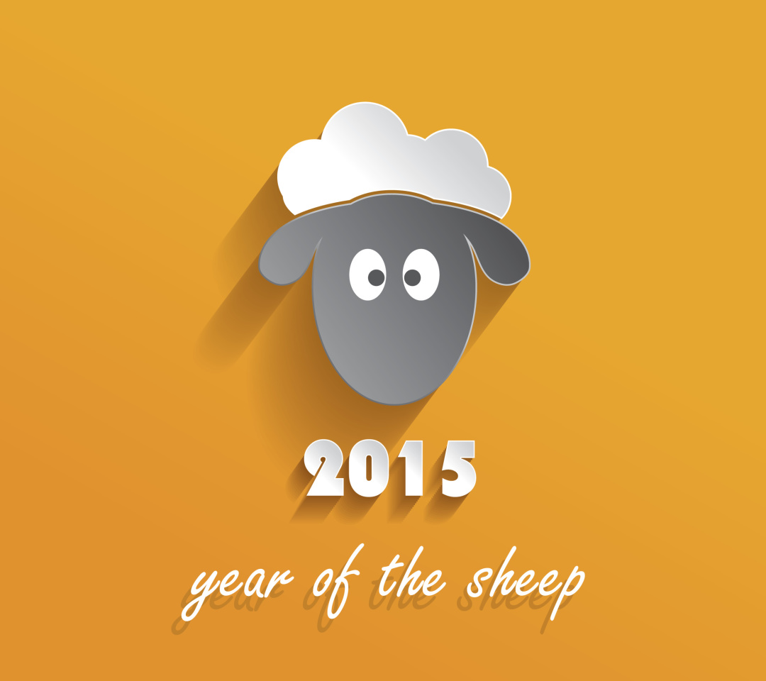 Das Year of the Sheep 2015 Wallpaper 1080x960