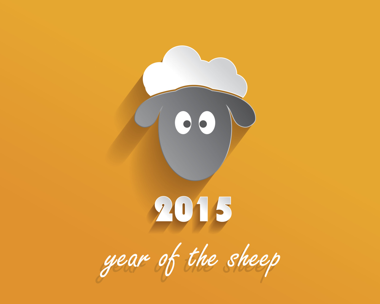 Das Year of the Sheep 2015 Wallpaper 1280x1024