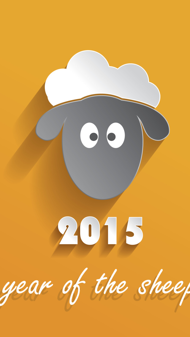 Year of the Sheep 2015 wallpaper 640x1136