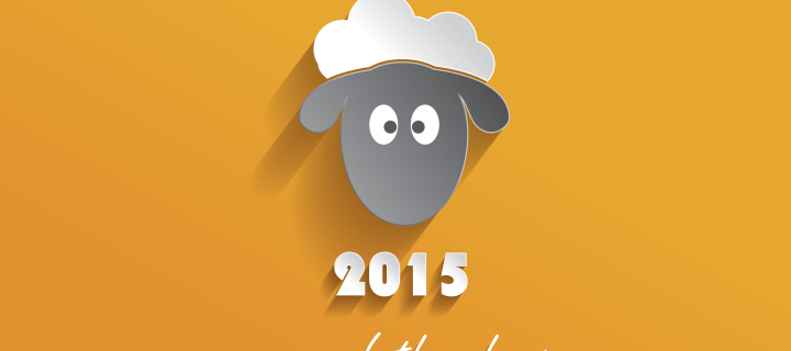 Das Year of the Sheep 2015 Wallpaper 720x320