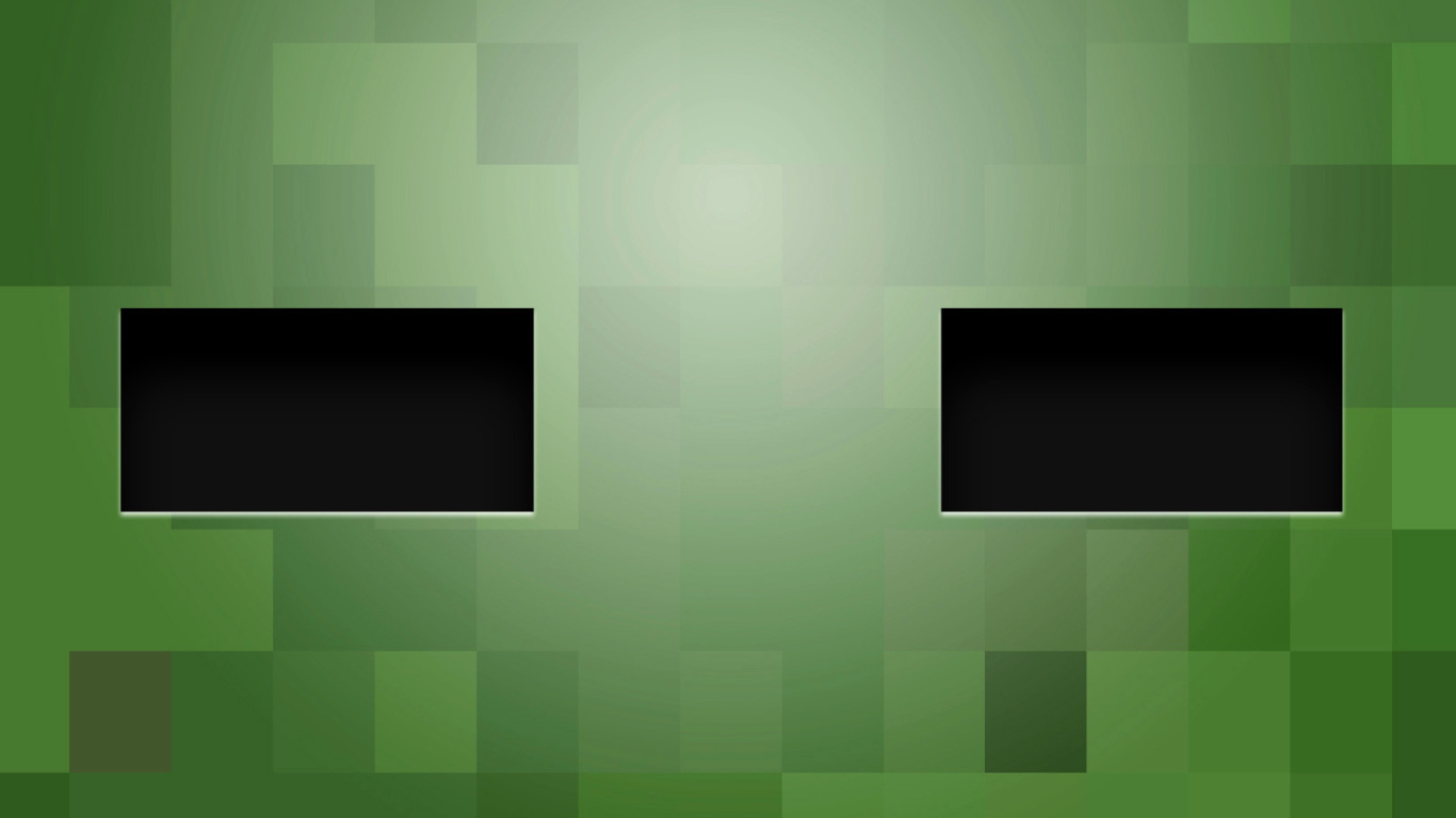 Minecraft Zombie wallpaper 1366x768