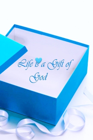 Das Life Is Gift Of God Wallpaper 320x480