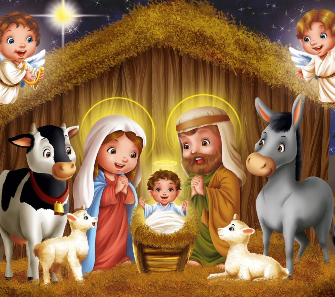 Das Baby Christ Is Born Wallpaper 1080x960