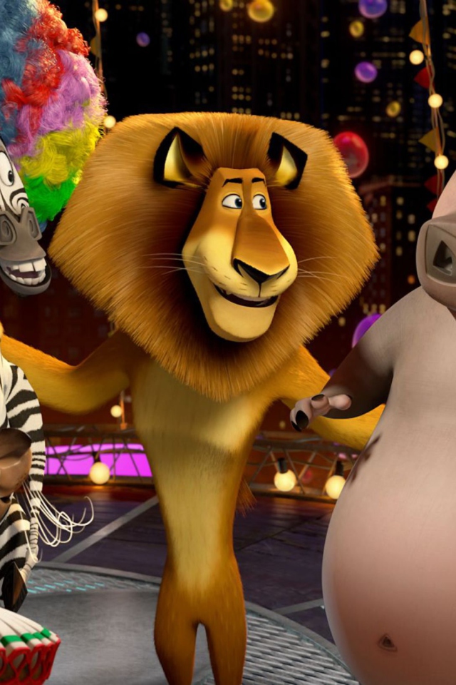 Das 2012 Madagascar 3 Wallpaper 640x960