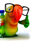 Screenshot №1 pro téma Funny Parrot 132x176