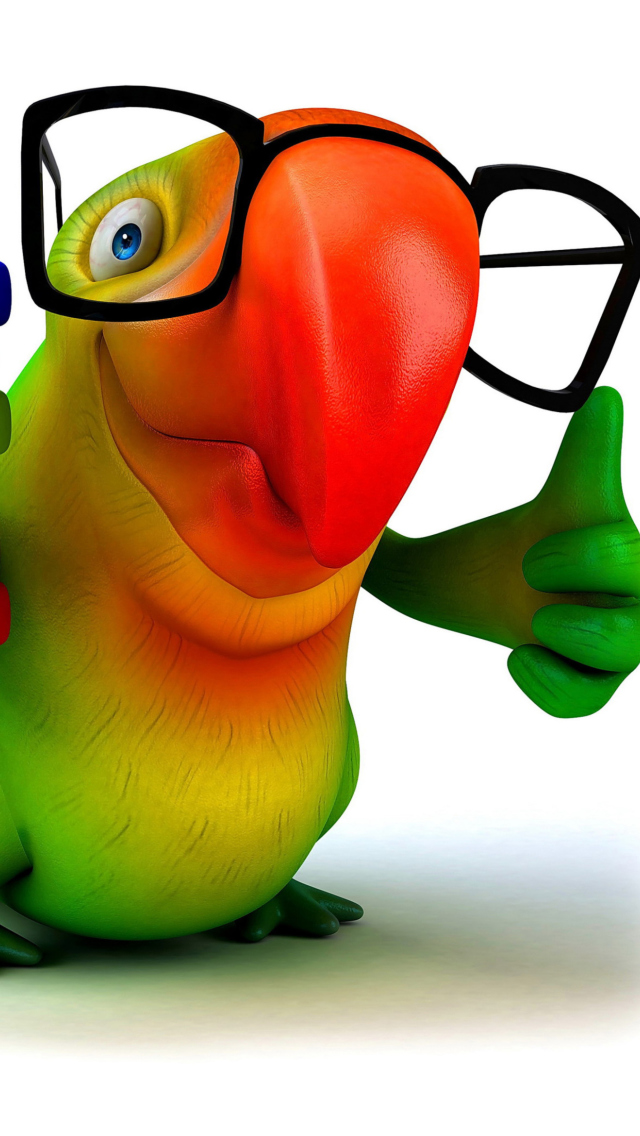 Das Funny Parrot Wallpaper 640x1136