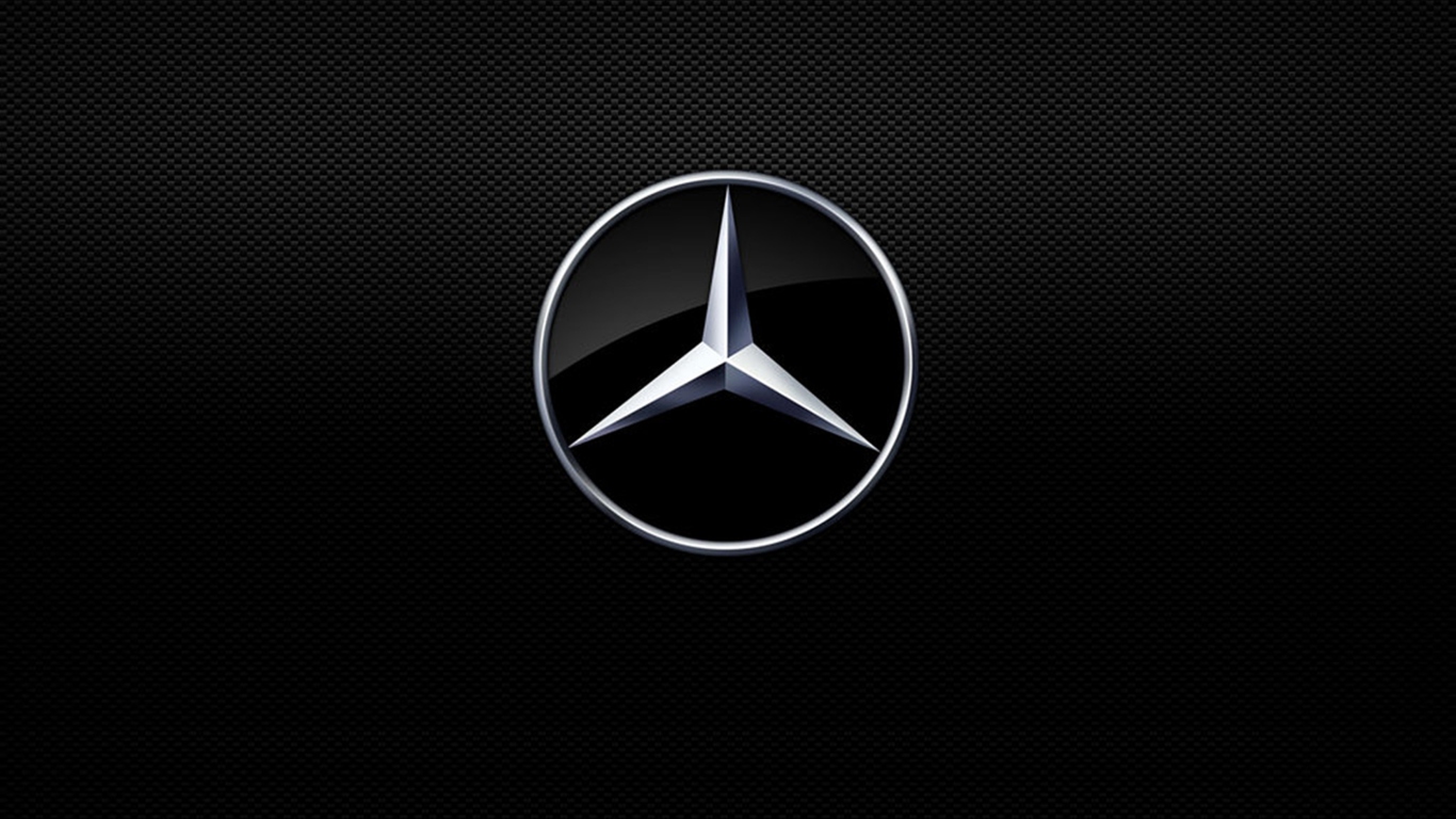 Das Mercedes Logo Wallpaper 1366x768