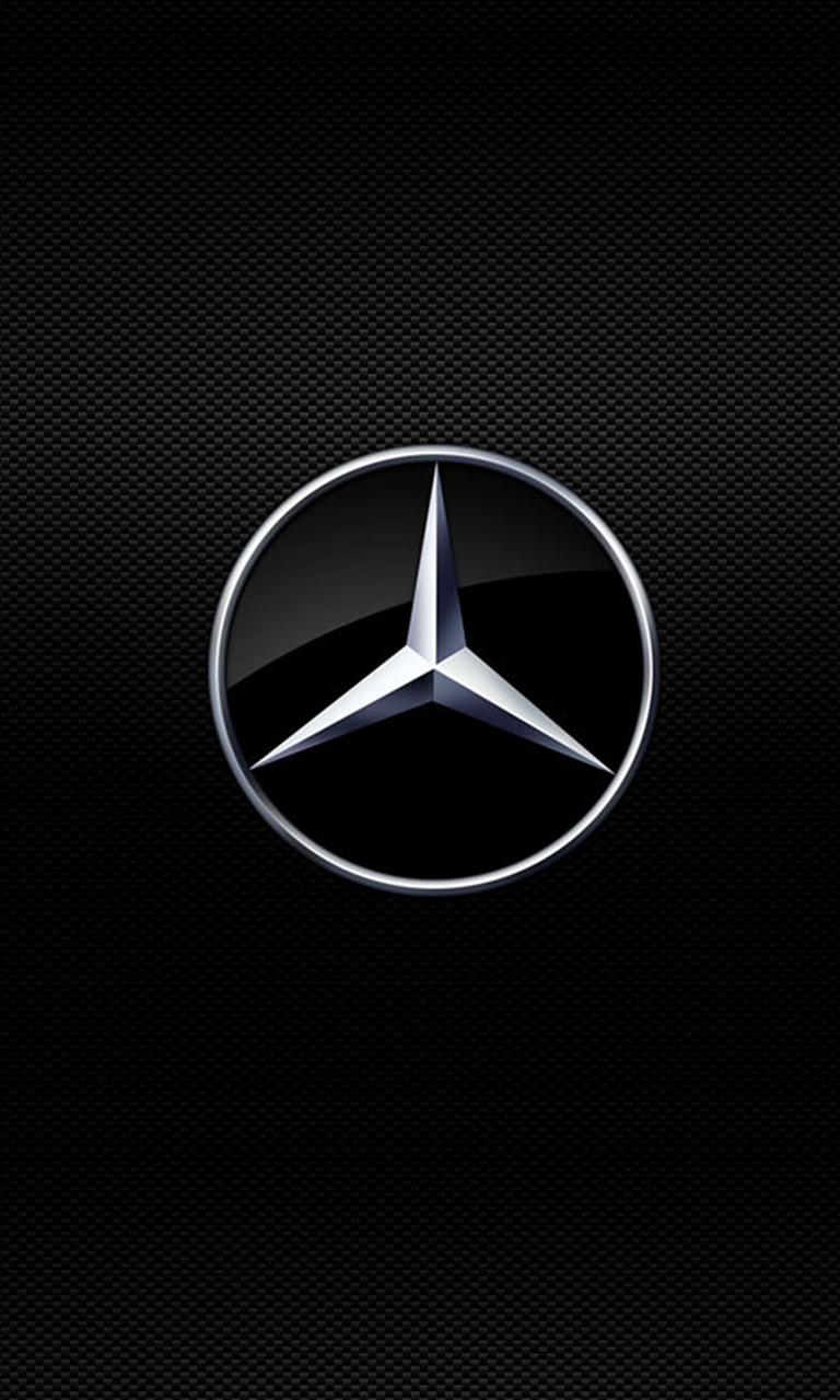 Обои Mercedes Logo 768x1280