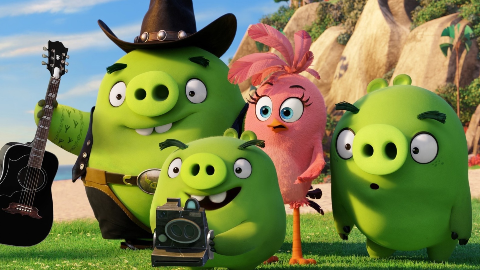 Обои The Angry Birds Movie Pigs 1920x1080