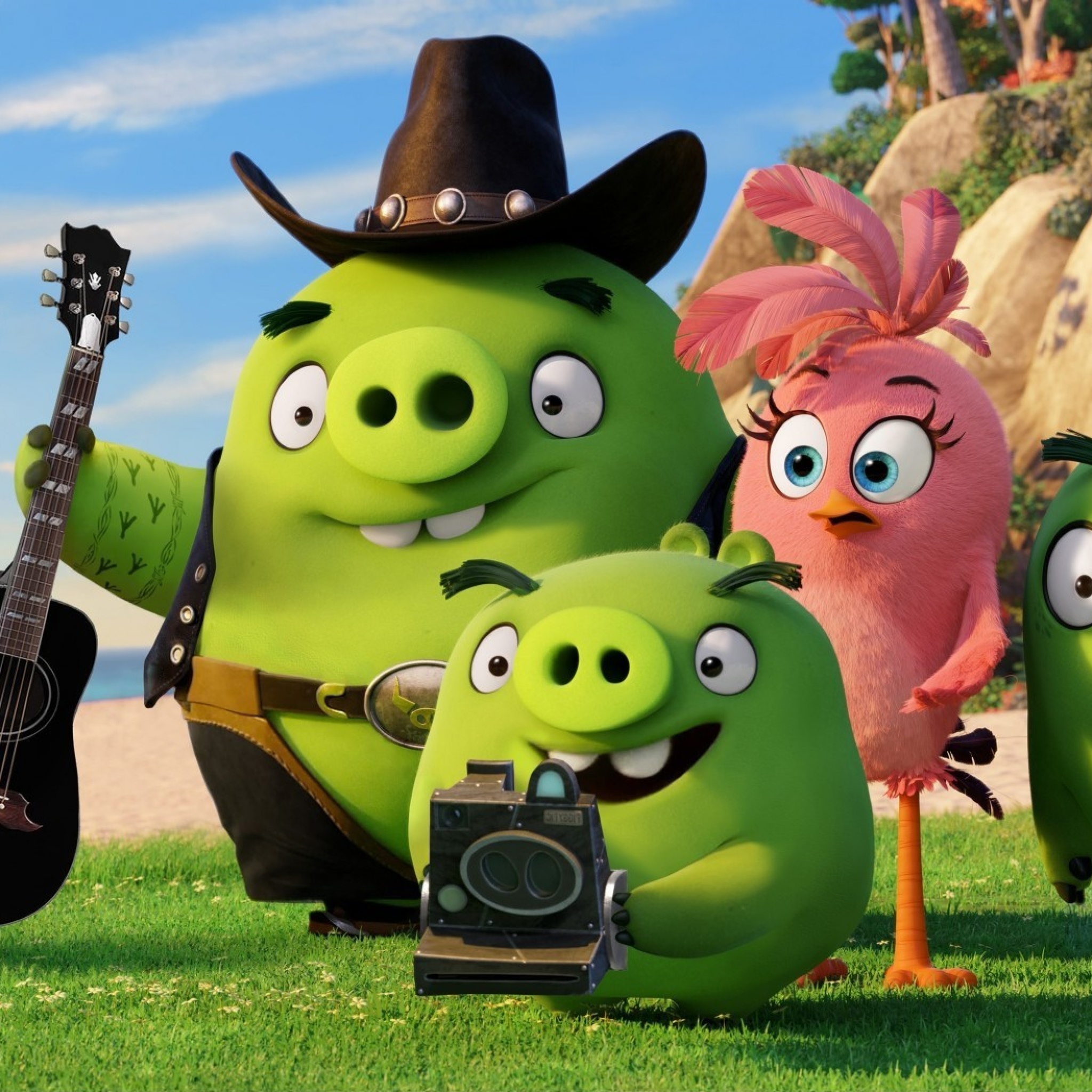 Fondo de pantalla The Angry Birds Movie Pigs 2048x2048