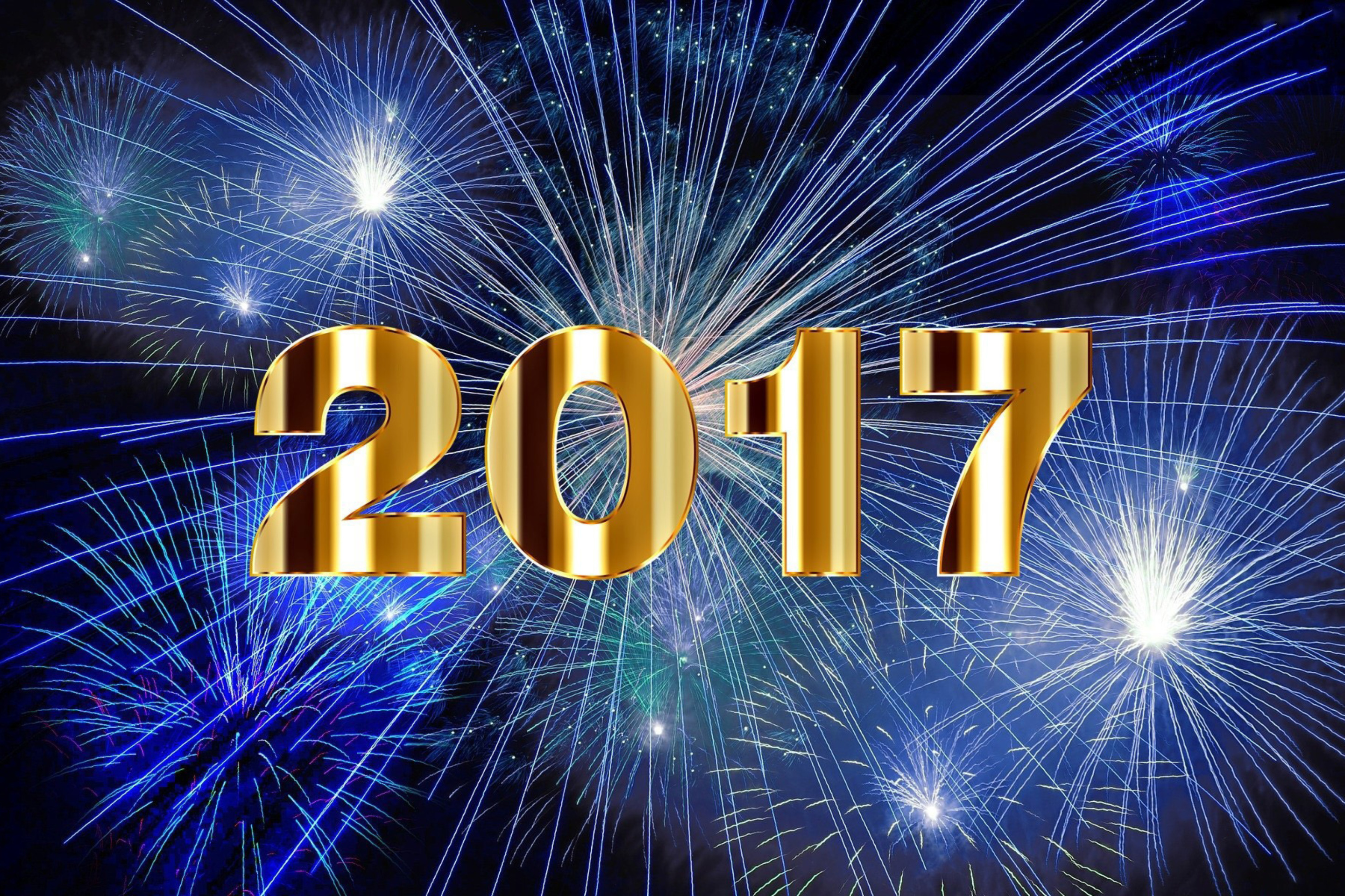 Das 2017 New Year Holiday fireworks Wallpaper 2880x1920