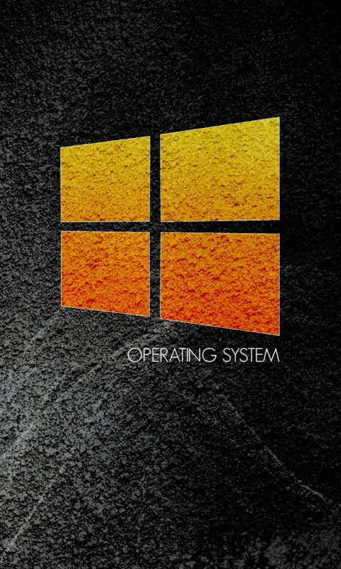 Das Windows 10 Dark Wallpaper 480x800