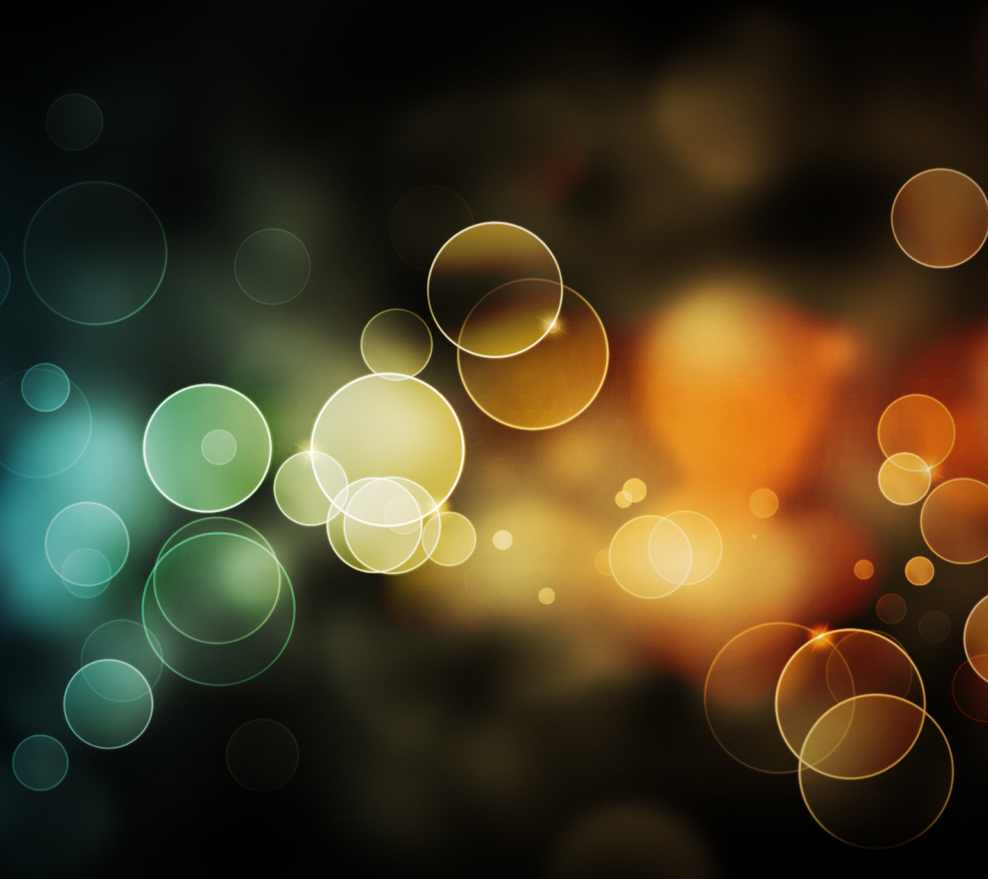 Das Abstract Bubbles Wallpaper 1440x1280