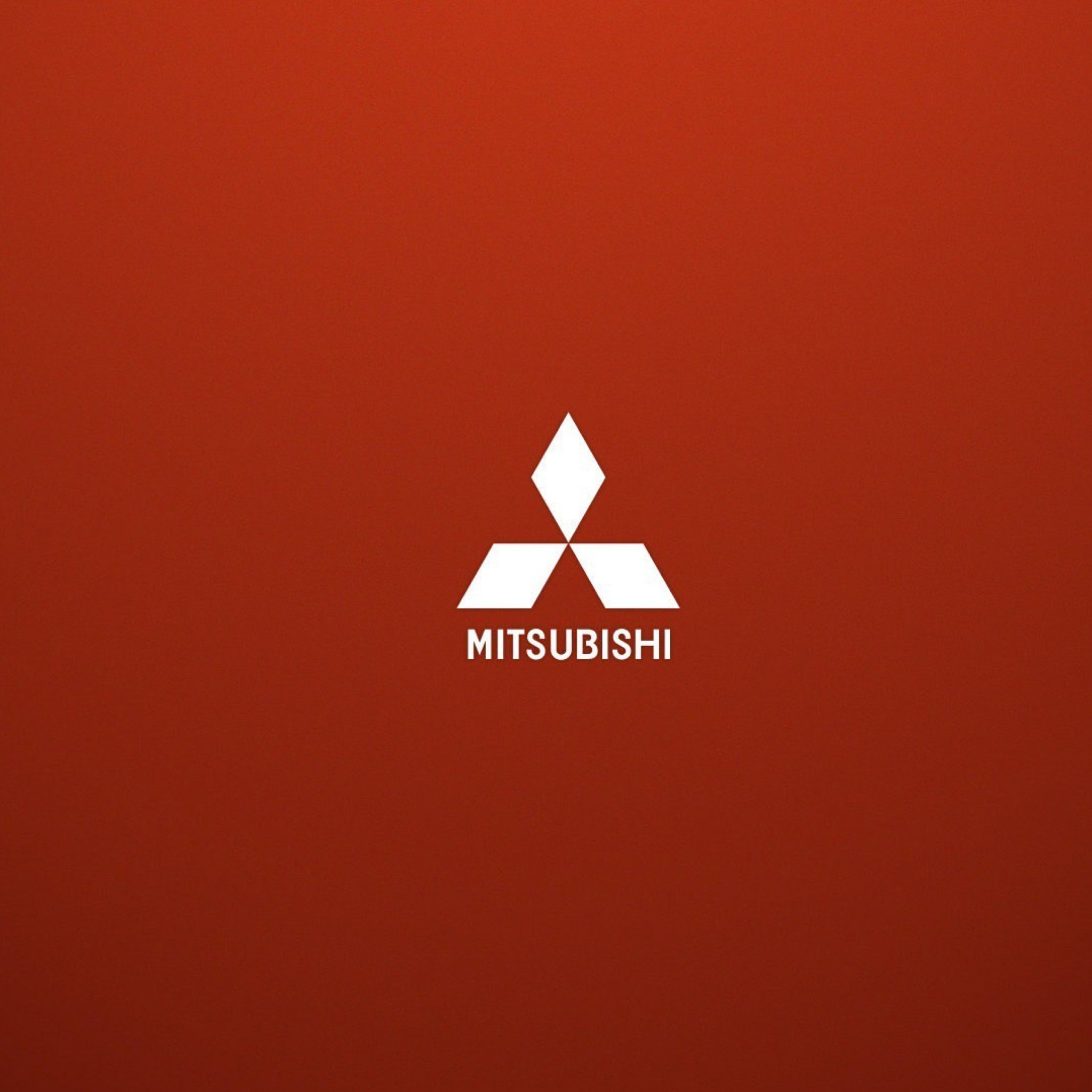 Fondo de pantalla Mitsubishi logo 2048x2048