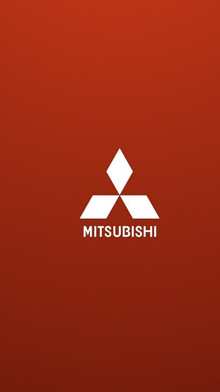 Fondo de pantalla Mitsubishi logo 750x1334