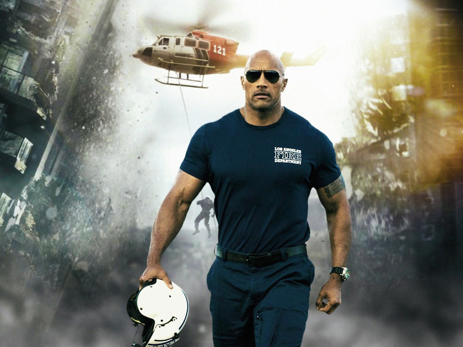 Dwayne Johnson Policeman wallpaper 1600x1200