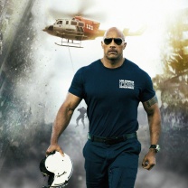 Обои Dwayne Johnson Policeman 208x208