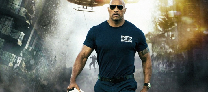 Обои Dwayne Johnson Policeman 720x320