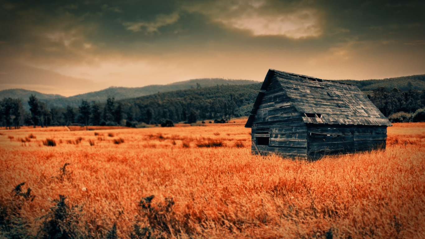 Lonely Countryside wallpaper 1366x768