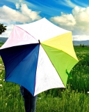 Обои Colorful Umbrella 128x160